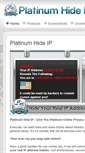 Mobile Screenshot of platinumhideip.com